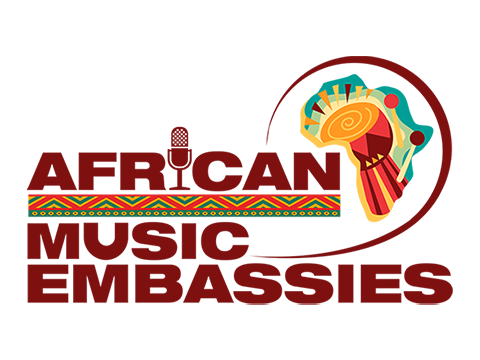 African Music Embassy Logo Transparent Dark